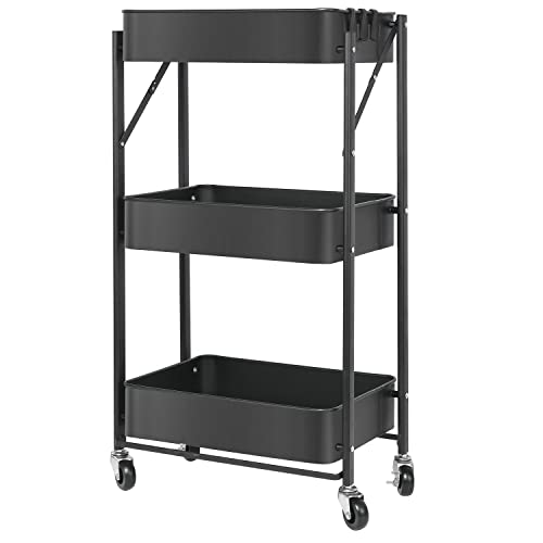 RANSENERS Carrello da cucina pieghevole, Scaffale