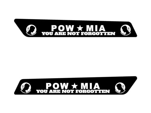 Inserciones para alforjas POW/MIA! Vendidas en pares. Para modelos Harley Davidson Touring. Street Glides, Road Glides, Road King, Ultra Electra Glide. 2014 y posteriores. Hecho en USA. miniatura 1