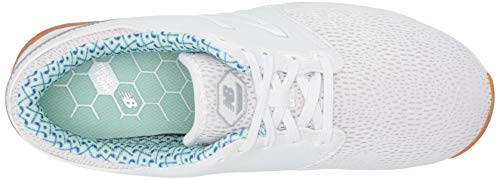 New Balance Women's Fresh Foam Breathe Golf Shoe, White/Blueprint, 9 #TOP4