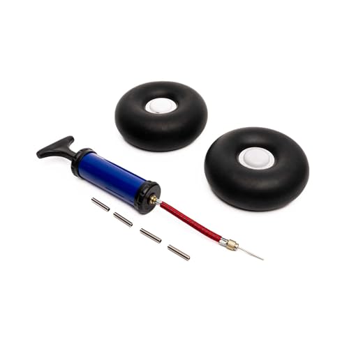 Pneus Tundra Gonflables E-flite 140mm et Jantes Beadlock EFL-1350 avec Pompe