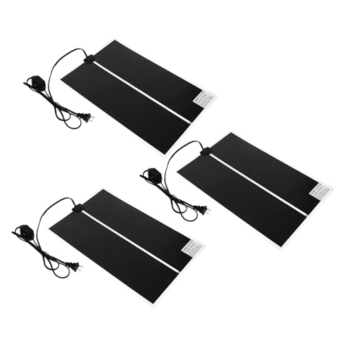 ibasenice 3pcs alfombrilla térmica para reptiles con termostato