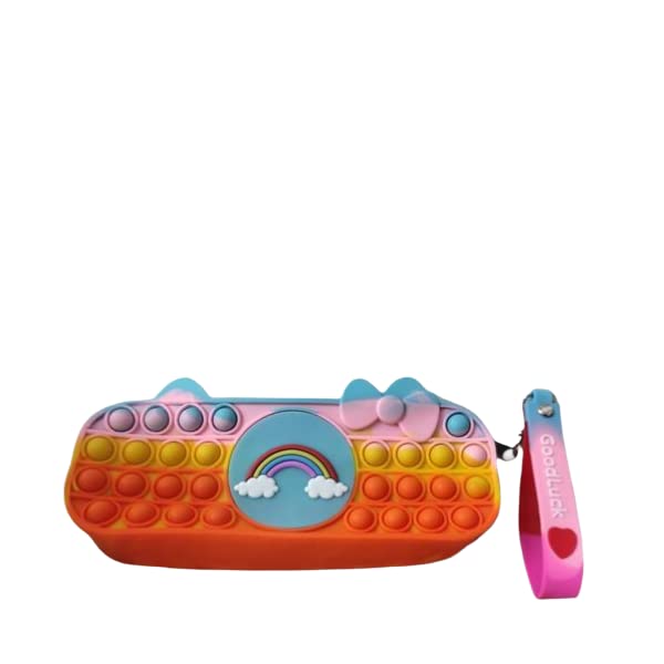 Image of Pop It Fidget Toy Silicone Bubble Squishy Toy Stress Relief Pouch for Kids Stationery /Return Gift for Kids /Birthday Gift for Kids