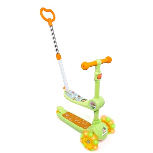 MOLTO - Patinete Versa GO, Diseño Gusyluz, Patinete Infantil 3 en 1 (Sentado, Sentado con Palo y Uso Normal), Scooter con Manillar Ajustable, Ruedas con Luz, Gran Estabilidad, + 3 Años