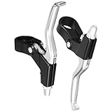 MAGICLULU 2 Stück Aluminiumlegierung Fahrrad Bremshebel Langlebig Ergonomisch für Mountainbike Rennrad Komfortabler Griff Robustes Fahrrad Bremsgriff Ersatzteil