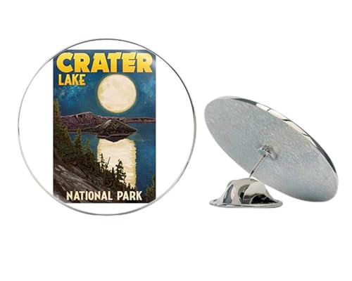 Crater Lake Art Poster (rv National Park Hike) Metal 0.75