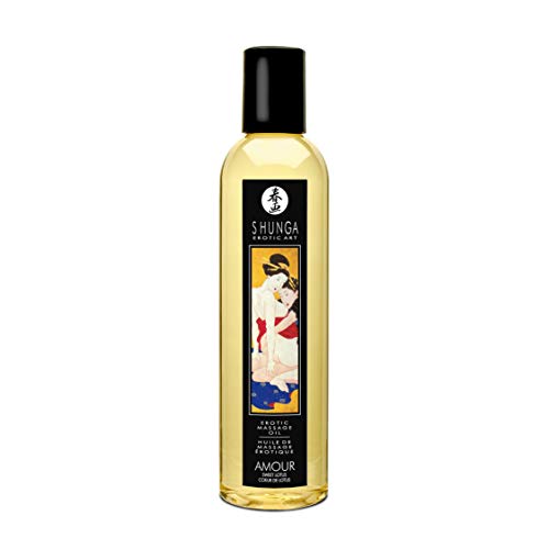 Huile de massage Shunga lotus 250 ml hydratation et détente de la peau