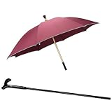 MATERIAL: La tela para sombrilla está hecha de tela impermeable repelente al agua, con recubrimiento impermeable, función a prueba de lluvia y tratada con pegamento para prevenir efectivamente los rayos ultravioleta, haciéndolo más cómodo.