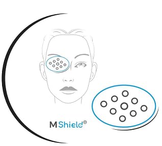 Eye Protection Shield, Oval Shape, for Cataracts, Glaucoma, Retinal Detachment, Age Related Macular Degeneration (Large) (pack of 100)