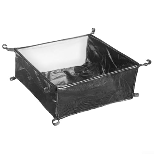 Organizador portátil de malla colgante para almacenamiento debajo de la mesa con mesas plegables de camping y equipo al aire libre (B)