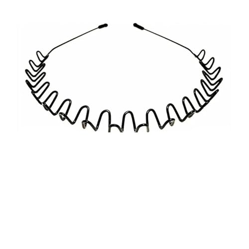 Diadema de metal unisex elástica negra pack de 20 unidades aro para el pelo