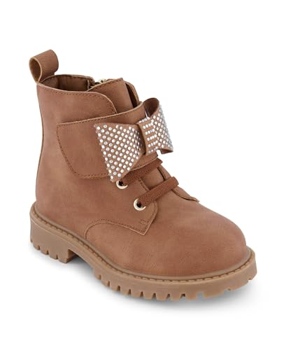 Jessica Simpson Toddler Girls Tan Cognac Sparkle Bow Boot 8