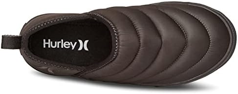Hurley Women's Puffchuck Indoor-Outdoor Slipper, Black/Black, 8 | Image 2