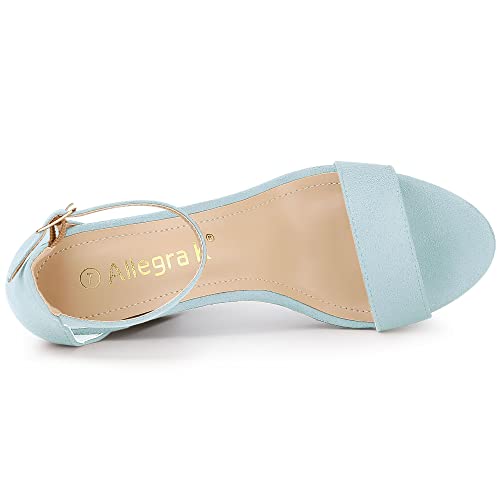 Allegra K Women's Ankle Strap Platform Chunky Heels Sandals4