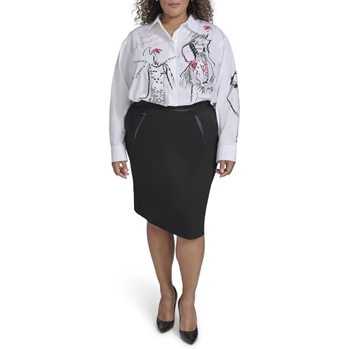 KARL LAGERFELD Women's Office Friendly Formal Skirt2