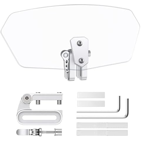 JiGiU Motorcycle Windshield Deflector Extension Cover