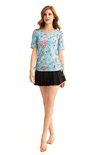 Rashguard manches courtes femme respirant pour journées plage et surf T5 3XL