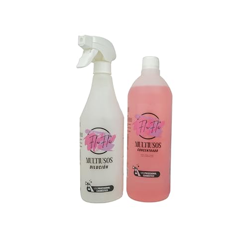 KIMIA - Multiusos Flu Flu 1L | Multisuperficie de Alto Rendimiento | Limpiador Concentrado | Limpia, Desinfecta y Aromatiza | Limpieza Profunda y Aroma Fresco | para Diversas Superficies