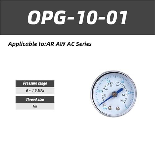 Manomètre pneumatique à vide GC3-10AS pour circuit de dépression