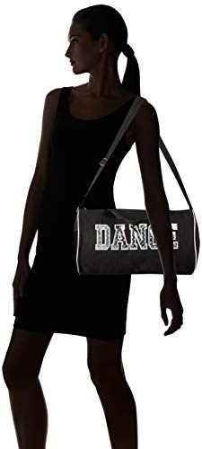 Dance Duffel Bag With Multicolored Dance Print (Black/Silver)