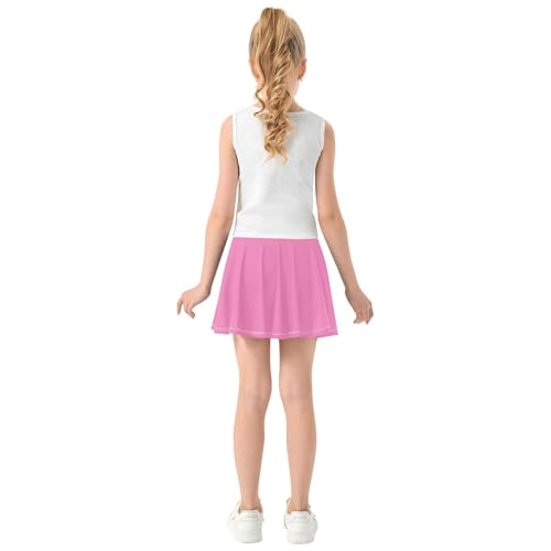 Skirt for Girls with Built-in Shorts Flowy Skorts for Little Girl Kids Pleated Skort with Pockets4