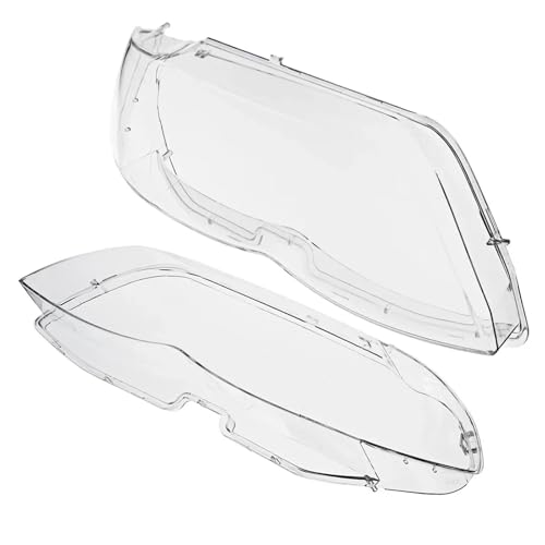 Left/Right Car Headlight Lens Cover Lampshade Shell Compatible for BMW X5 E53 2004 2005 2006 Headlamp Clear Cover Lampcover Lens Cover(Right)