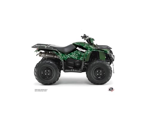 Kit de pegatinas Quad Predator para Yamaha 450 Kodiak negro y verde (2018-2023)