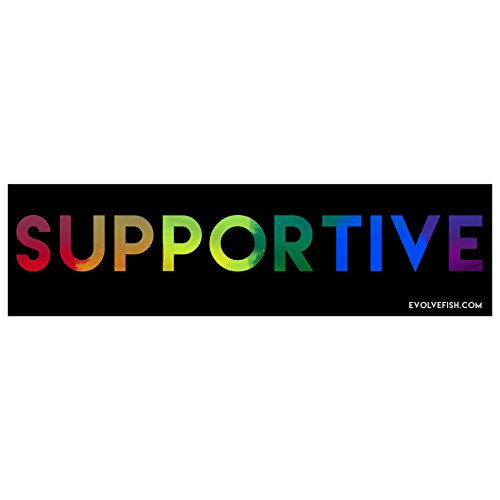 EvolveFISH Supportive Equality Bumper Sticker - [11