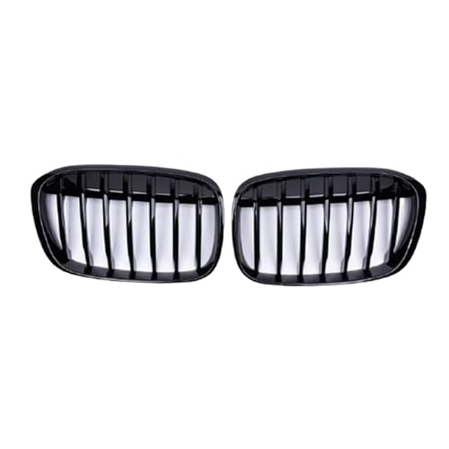 Grille de calandre pour BMW X1 F48 F49 2016-2019 en noir brillant à ligne unique
