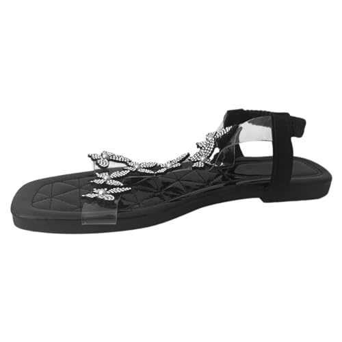 Sandales grande taille femme pour pieds sensibles avec strass élégants