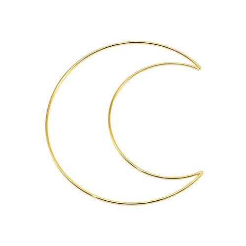 50-200mm Moon Shaped Dream Catcher Frame for Handmade Making Wall Decor Metal Moon Hoop