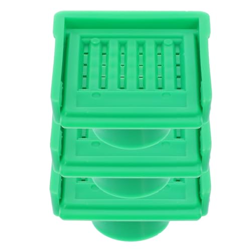Happyyami 3 Piezas entrada de la colmena rejilla de ventilación rejilla de ventilacion bálsamo desmaquillante bálsamo limpiador tinte equipo de apicultor disco de entrada de abeja AbS Green