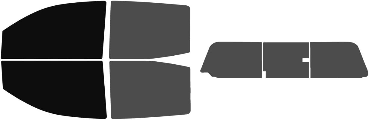 The Tint Effect Precut Window Tint Kit Compatible with Chevrolet Colorado Crew Cab 2023-2026 (Full Truck Includes: 15% Front / 30% Rear & 3 piece Slider Rear) Automotive Film