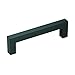 Amerock | Cabinet Pull | Matte Black | 3-3/4 inch (96 mm) Center-to-Center | Monument | 1 Pack | Drawer Pull | Drawer Handle | Cabinet Hardware