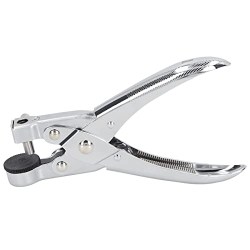 aqxreight Poinçon Monotrou en Métal chromé de 0 à 28 Pouces de Diamètre, économie d'effort, Haute dureté, Perforateur à un Trou pour Boîte de Sac en Plastique, Service Plus Long, Perforateur à un
