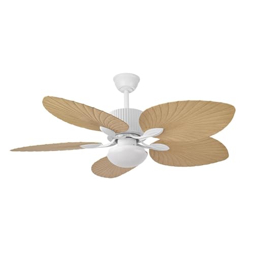 FABRILAMP Ventilador Dc 26w Colla Blanco 5aspas Haya 132d 6velocidades 2950lm 3000-4000-6000k Remoto-temporizador-memoria