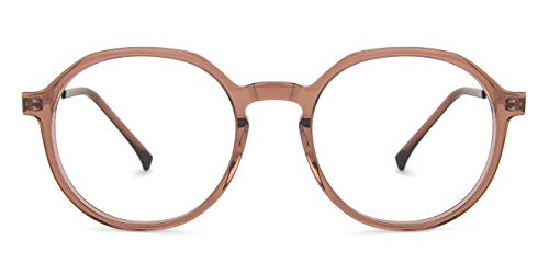 Image of VINCENT CHASE EYEWEAR Zero Power Cut & Antiglare Computer Eyeglasses | Round For Men & Women | Medium | VC E13347