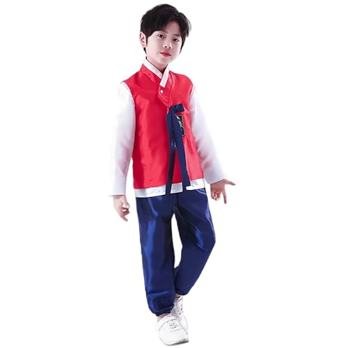 Disfraz completo tradicional Dolbok coreano para niños miniatura 1