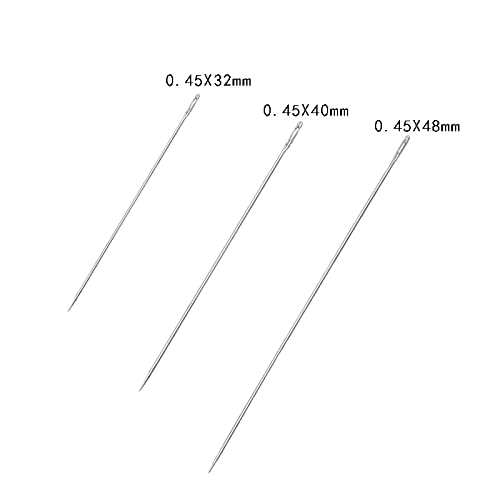 30 Perlennadeln Aus Edelstahl, 1,6 Mm Dick & 17,8 Cm Lang – Mit Großem Öhr, Für Perlenarbeiten & Handwerk