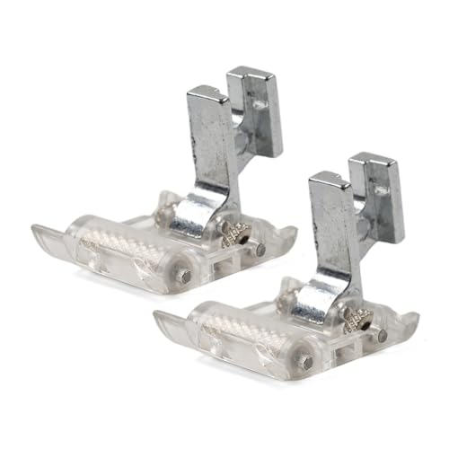 2 Piezas Pie Prensatelas con Rodillo para Máquina de Coser miniatura 4