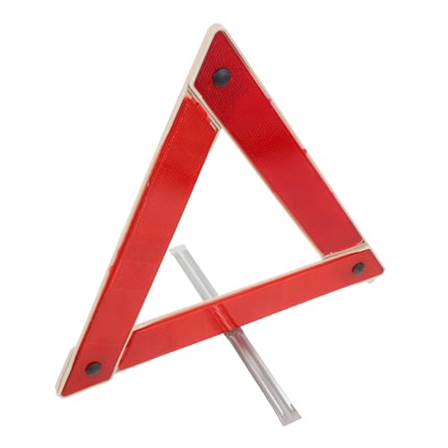 DECHOUS Emergency Triangle Warning Sign Kit for Vehicles Triangle Durable Essential Truck Accessory for Traffic Safety