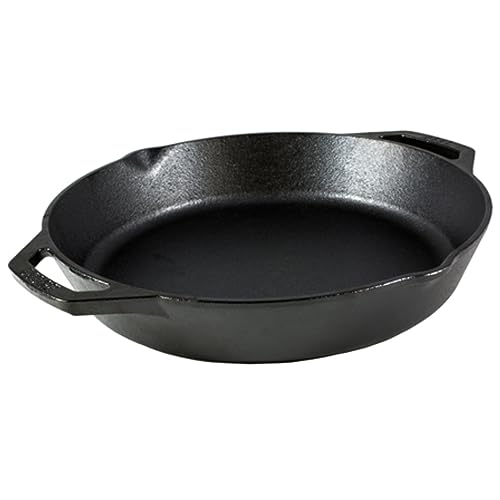 Image of Lodge Seasoned Cast Iron Dual Handle Pan - Cast Iron Frying Pan - Even Heat Distribution - Oven & Stovetop Safe - PFAS-Free, Non-Toxic Cookware - 12 Inch (Pack of 3)