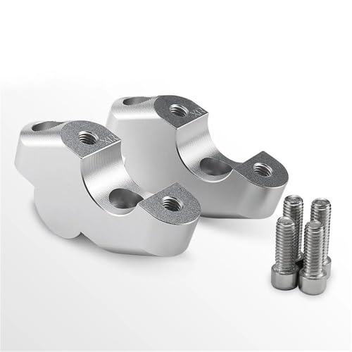 Elevadores motocicleta S1000XR acabado plata de alta resistencia para ajuste de manillar