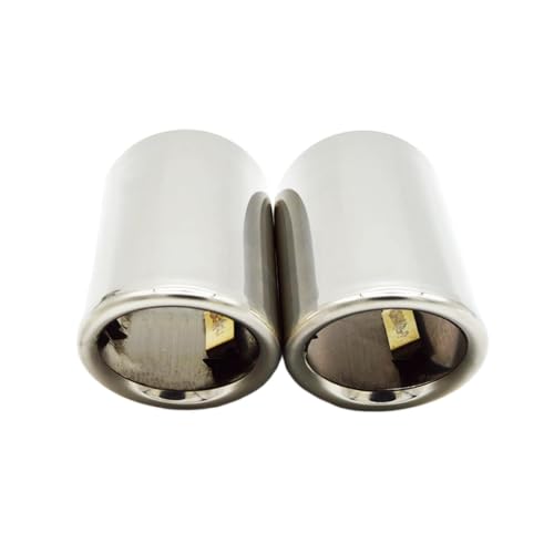 Silenciador de tubo de escape para Volvo XC60 V40 de acero inoxidable duradero, 2 piezas