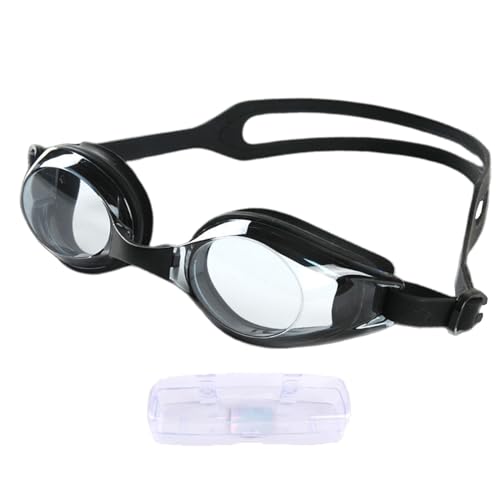 Gafas de natación ajustables para mujer – Gafas antivaho impermeables, visión HD clara, efecto hidrodinámico, unidad de comodidad, para adultos y jóvenes, uso con entrenamiento de natación