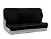 Coverking Custom Fit Solid Bench Seat Cover for Select Toyota Highlander Models - Alcantara (Black)