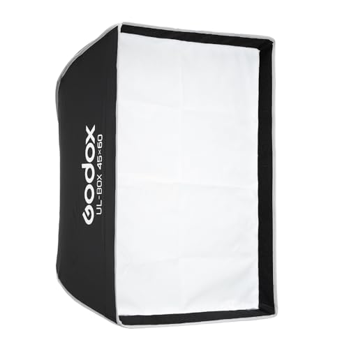 Godox UL-Box 45x60 Quick Release Umbrella Softbox –45x60cm / 18x24 Inches Compact Rectangular Softbox with Diffusers & Fast Setup, Compatible with Bowens Mount
