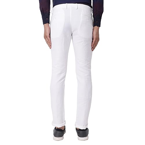 Image of Blackberrys White Coloured Mens Trousers (Size: 40)-EK-Kinsley # White