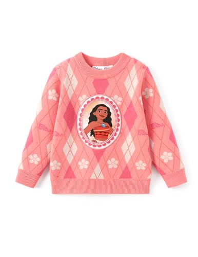 Disney Stitch Frozen Elsa Minnie Mouse Toddler Girl Knit Sweater Button up Cardigan Long Sleeve Crewneck Pullover 2-13 Years