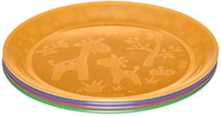 nip Kinderteller für Kleinkinder und Babys, mit niedlichem Motiv, BPA-frei, Made in Germany, 4er Set, ab 6 Monaten