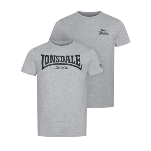 T-shirt homme Lonsdale Piddinghoe en coton noir pour un style casual